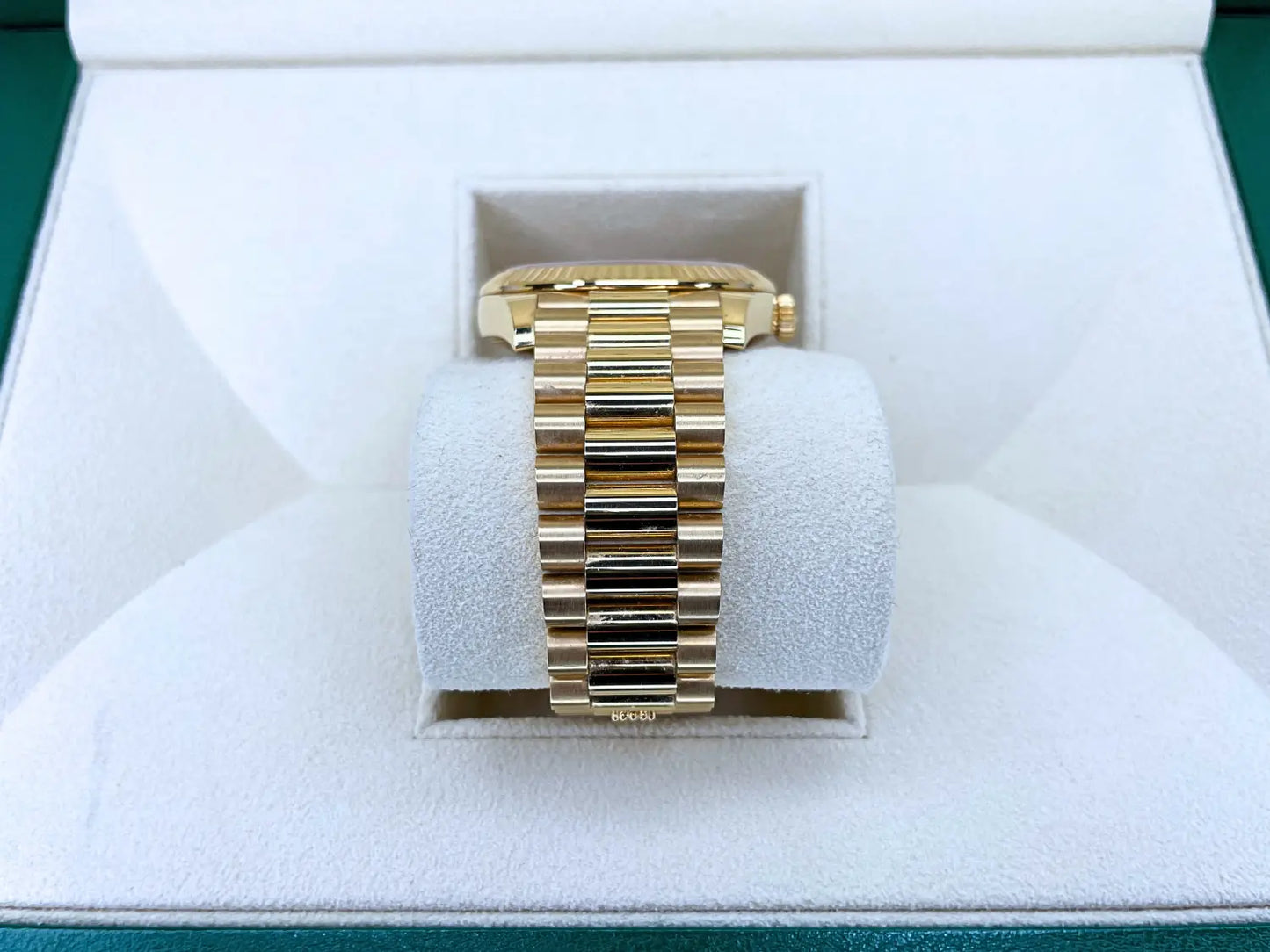 Rolex Day-Date Yellow Gold Silver Dial MINT - Impossible Watches