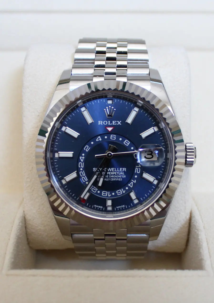 Rolex Sky-Dweller Blue Dial 42mm on Jubilee - Impossible Watches - For Sale