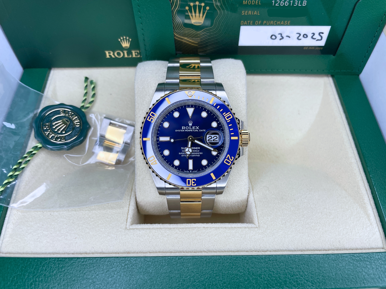 Rolex 126613LB Submariner Date "Bluesy" MINT 2025 Rolex - For Sale