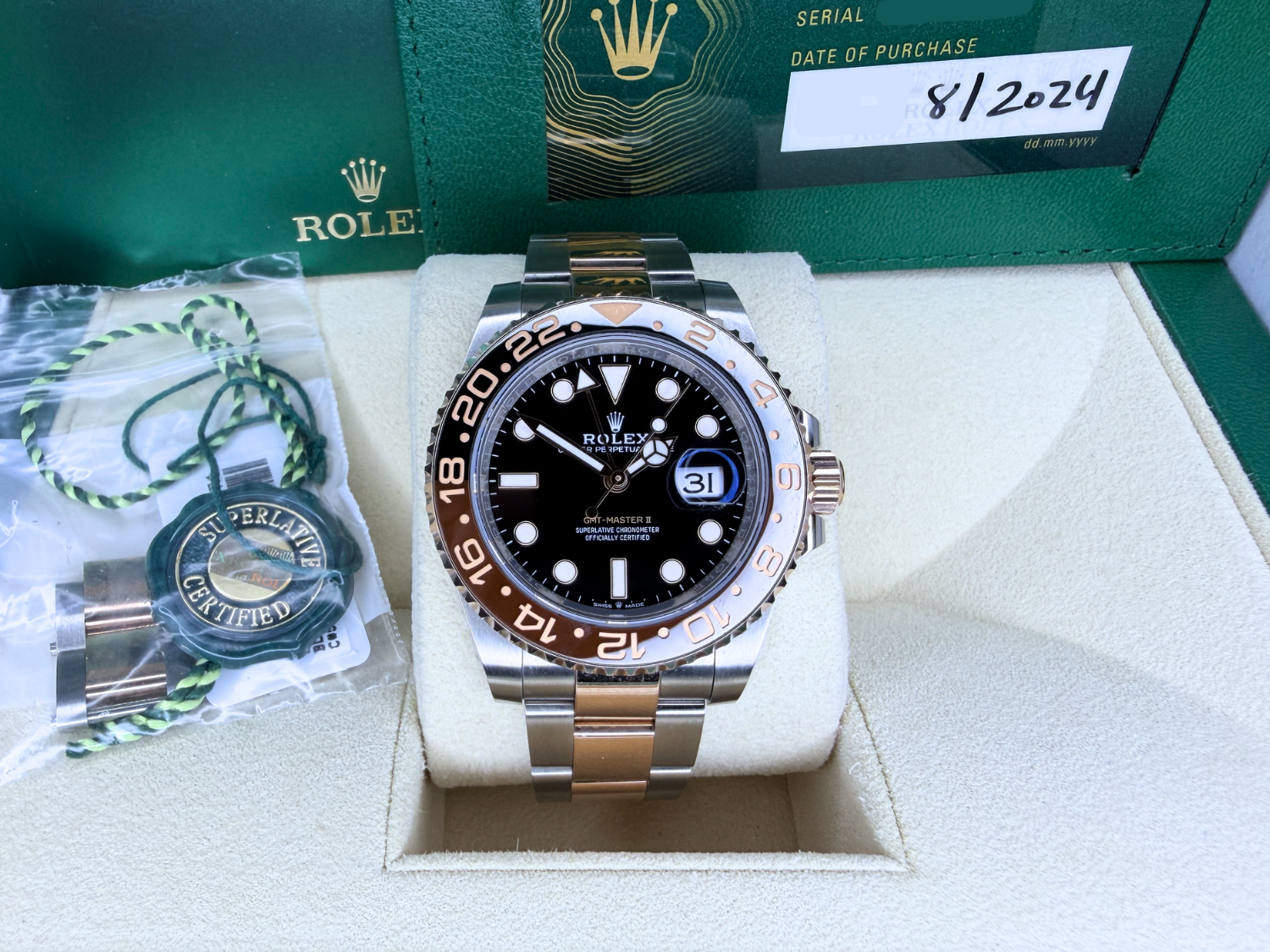 Rolex 126711CHNR GMT-Master II "Rootbeer" Excellent 2024