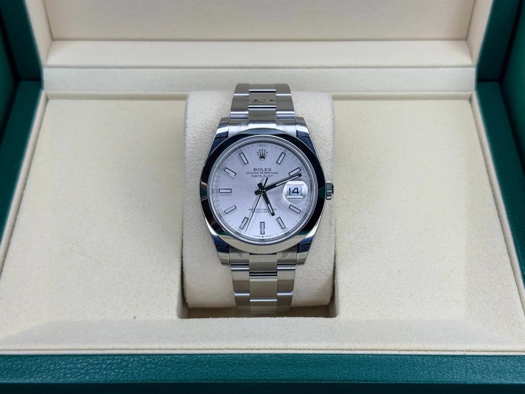 Rolex 126300 Datejust 41 Silver Stick BNIB 2026 - Impossible Watches
