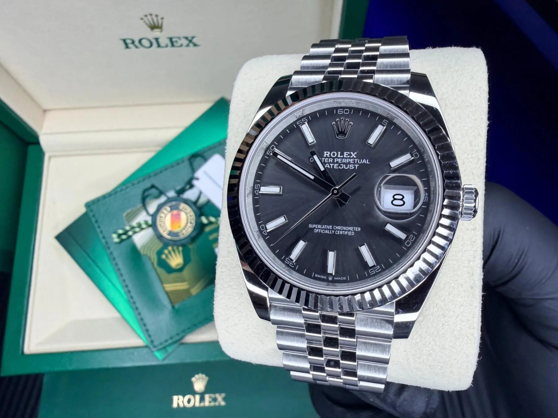 Rolex 126334 Datejust 41 Slate Stick Dial 2025