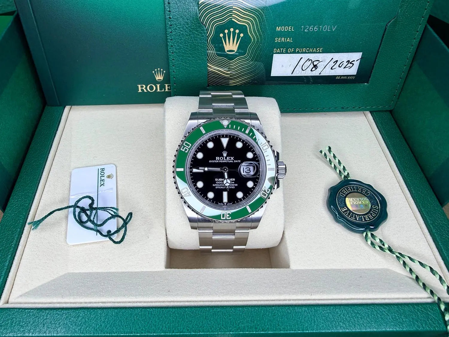 Rolex 126610LV Submariner Date "Starbucks" MINT August 2025 - Impossible Watches