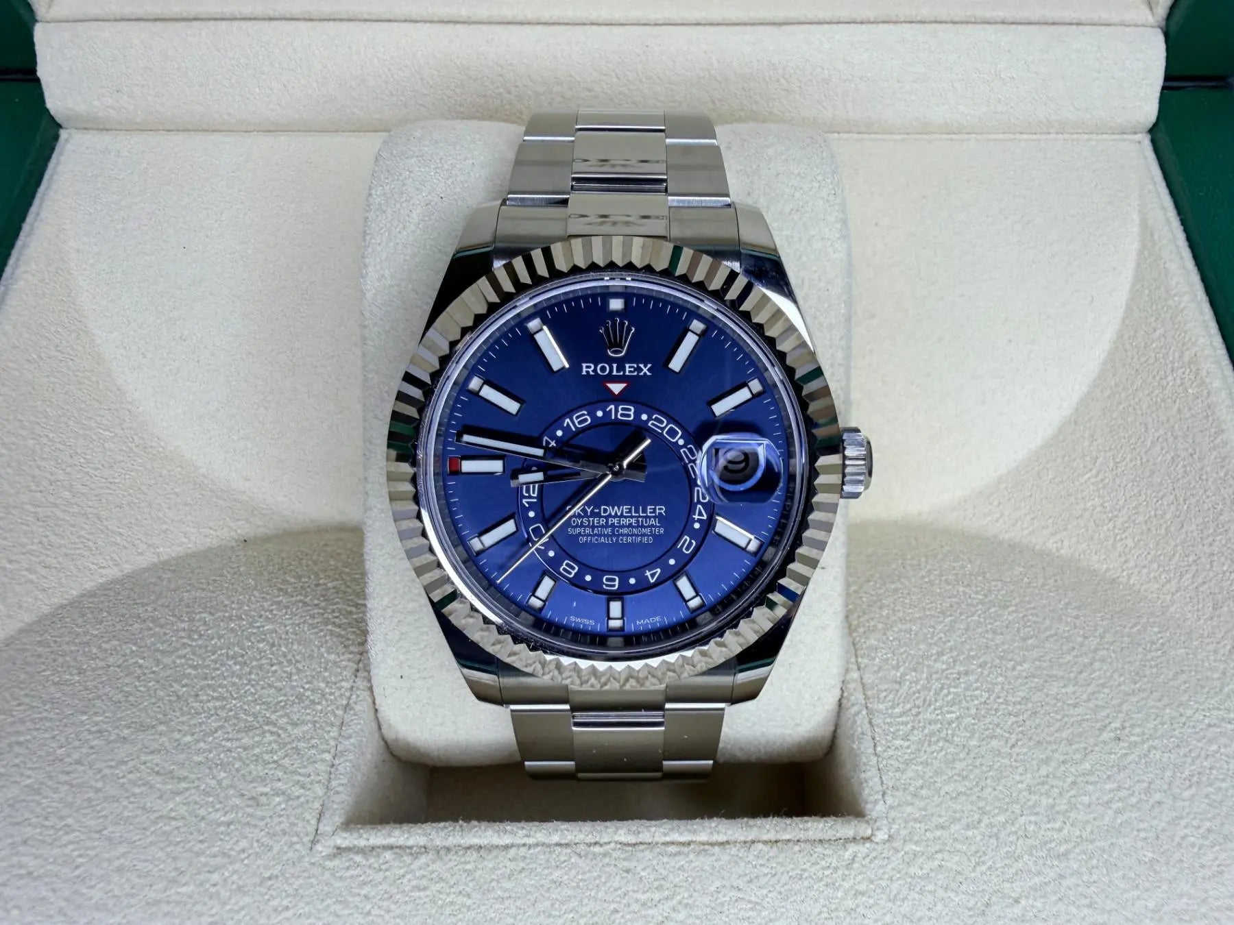 Rolex 326934 Sky-Dweller Blue Dial BNIB NOS 2022 - Impossible Watches