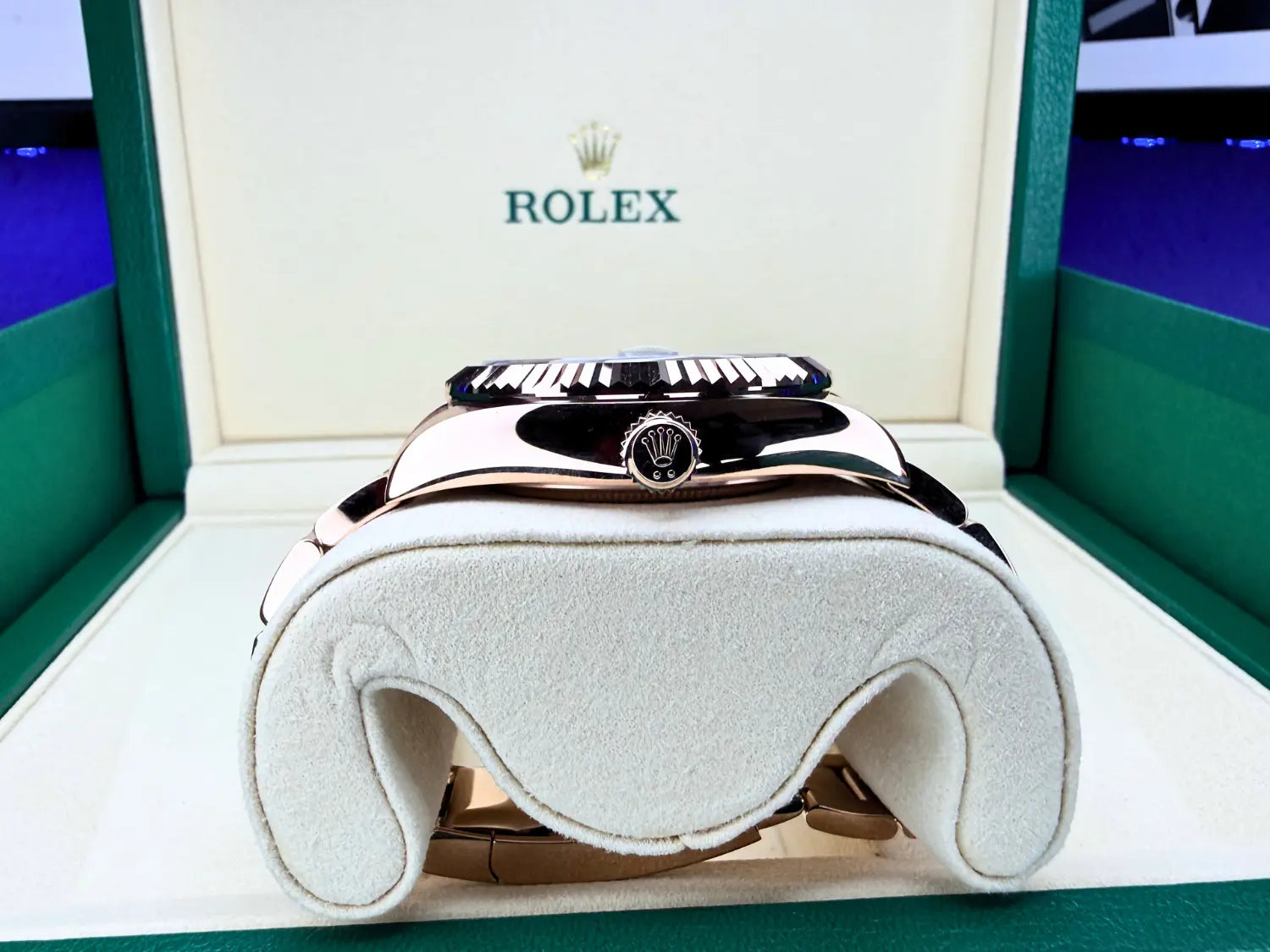 Rolex 336935 Sky-Dweller Rose Gold Blue Dial BNIB - Impossible Watches