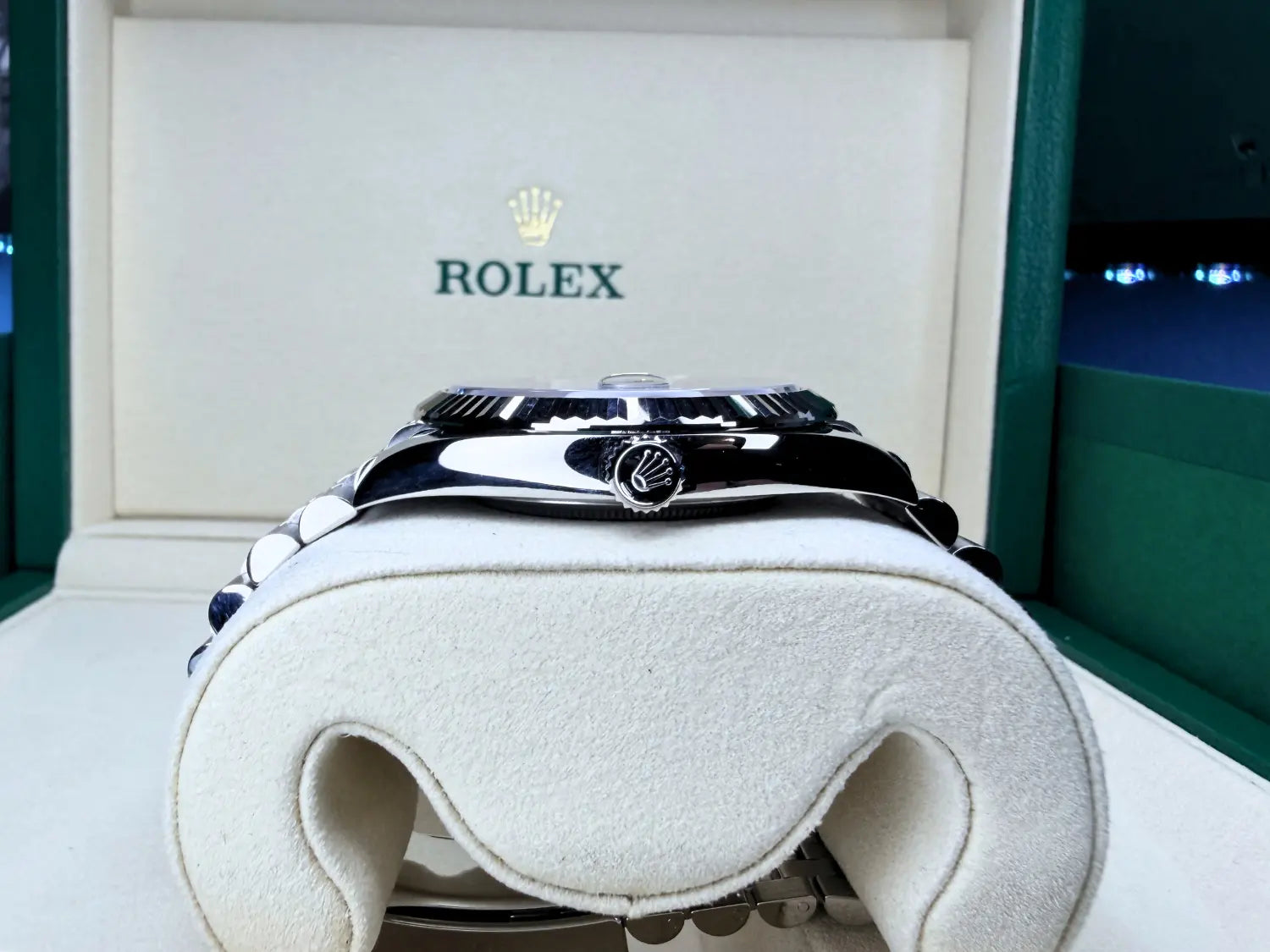 Rolex Datejust 41 Fluted Bezel Black Stick Dial on Jubilee - Impossible Watches