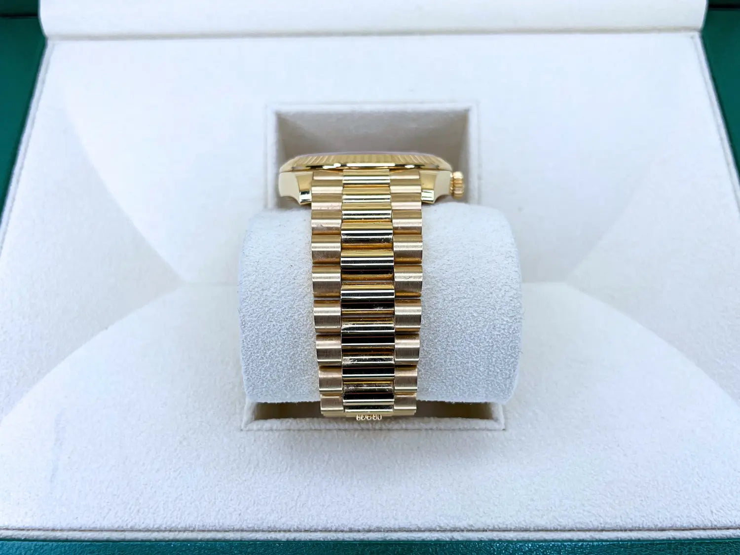 Rolex Day-Date Yellow Gold Silver Dial MINT - Impossible Watches