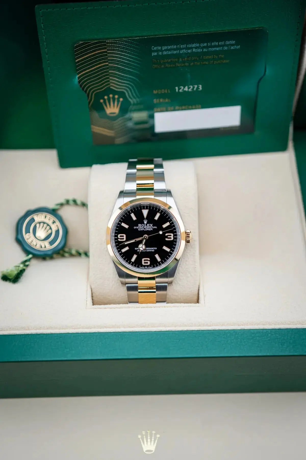 Rolex Explorer Pre-owned 2022 Gold steel - Impossible Watches