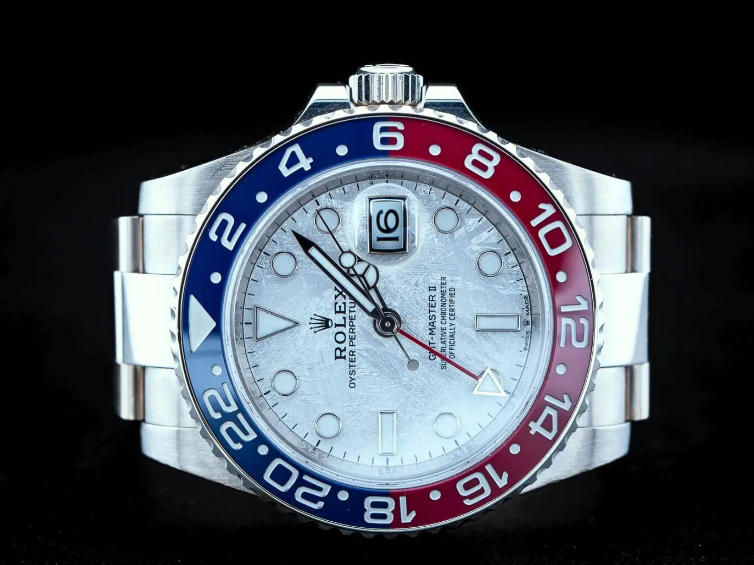 Rolex GMT-Master II Meteorite Pepsi White Gold BNIB 2024 - Impossible Watches