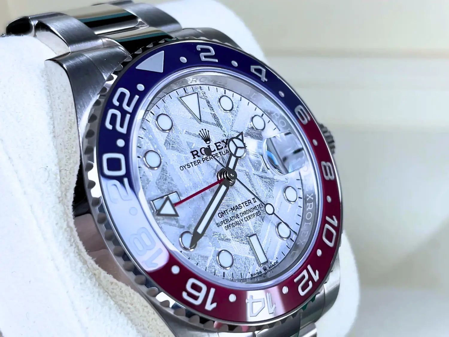 Rolex GMT-Master II Meteorite Pepsi White Gold BNIB 2024 - Impossible Watches