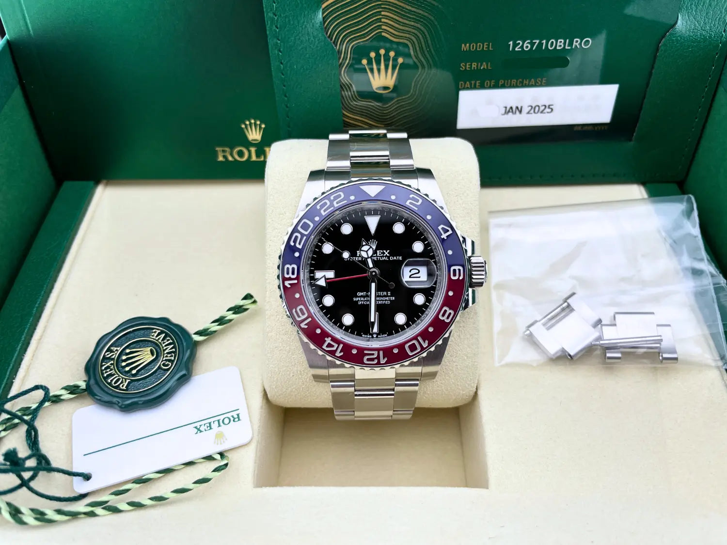 Rolex GMT-Master II "Pepsi" Oyster Mint 2025 - Impossible Watches