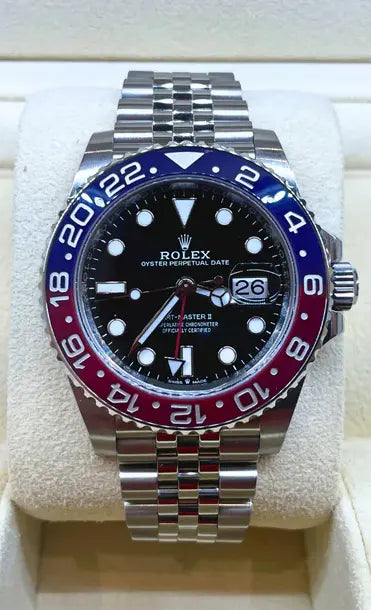 Rolex GMT-Master II "Pepsi" on Jubilee Mint 2022 - Impossible Watches