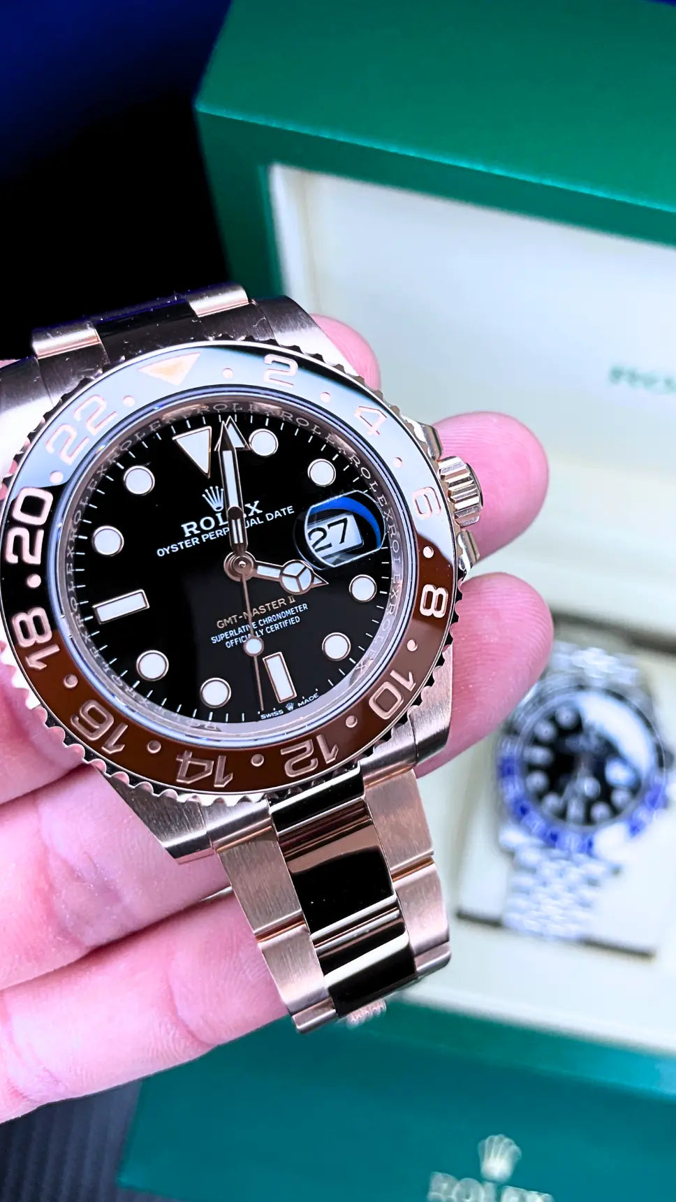 Rolex GMT-Master II "Rootbeer" Everose Gold BNIB - Impossible Watches