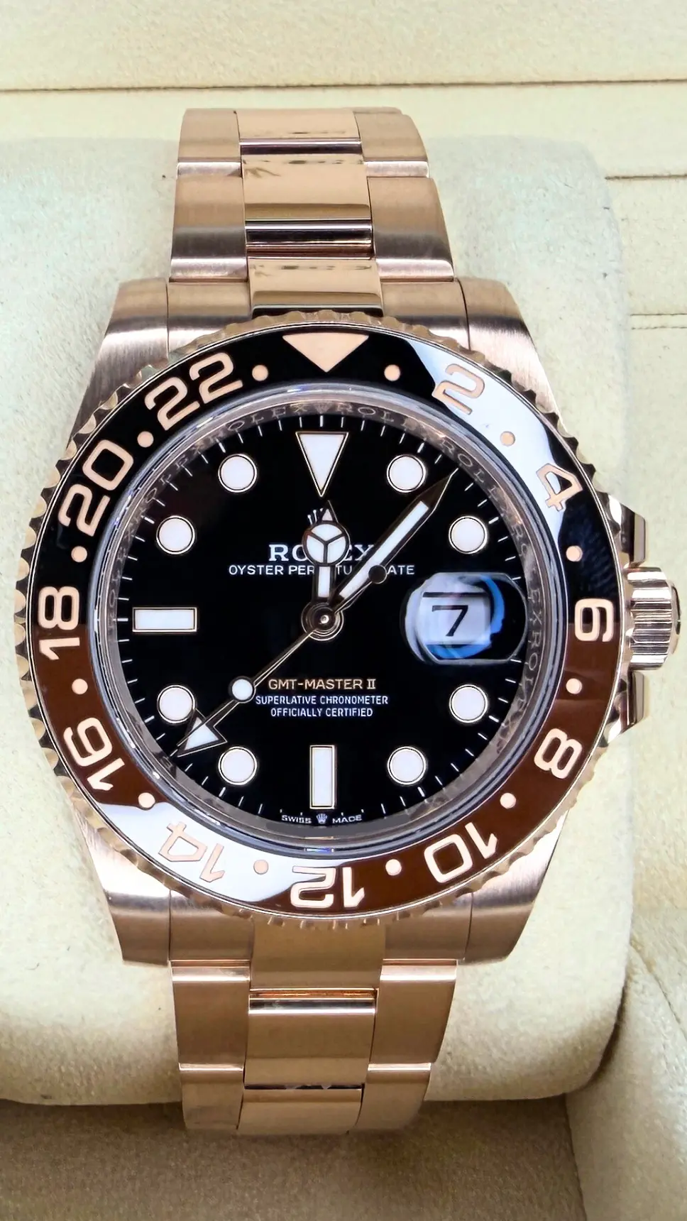 Rolex GMT-Master II "Rootbeer" Rose Gold - Impossible Watches