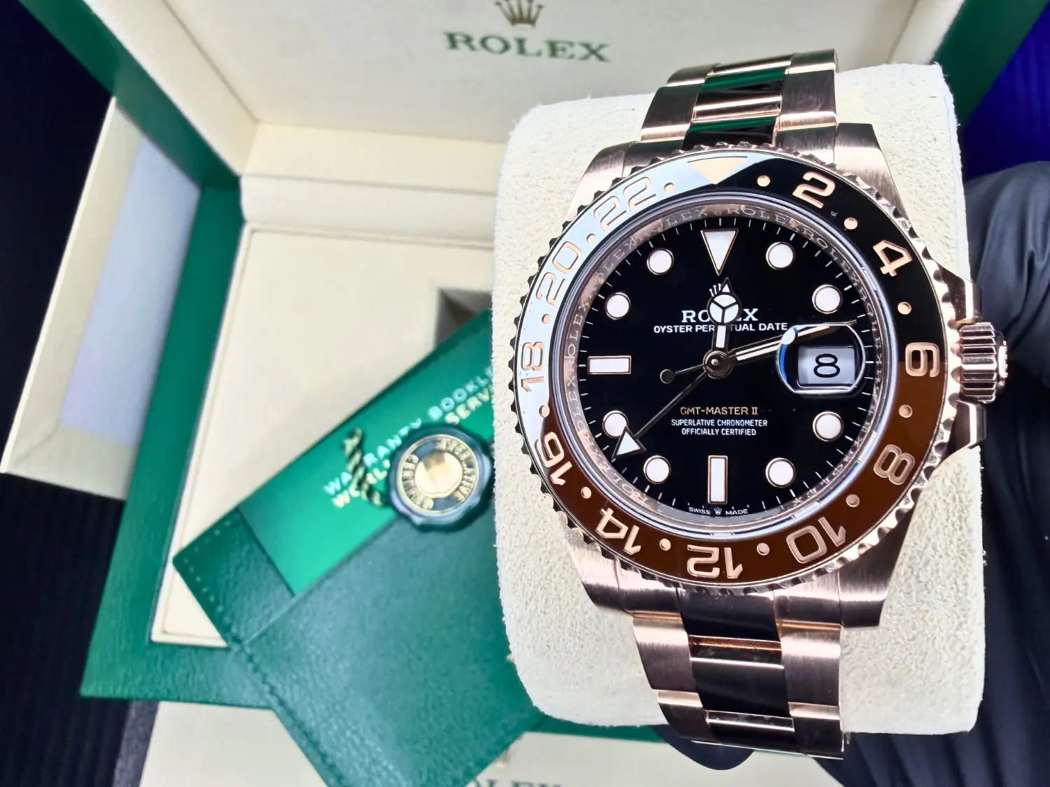 Rolex GMT-Master II "Rootbeer" Rose Gold - Impossible Watches