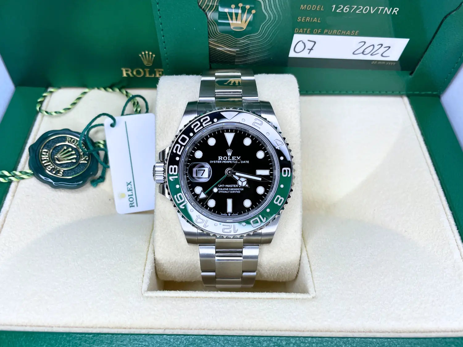 Rolex GMT-Master II "Sprite" on Oyster LNIB Rolex - For Sale