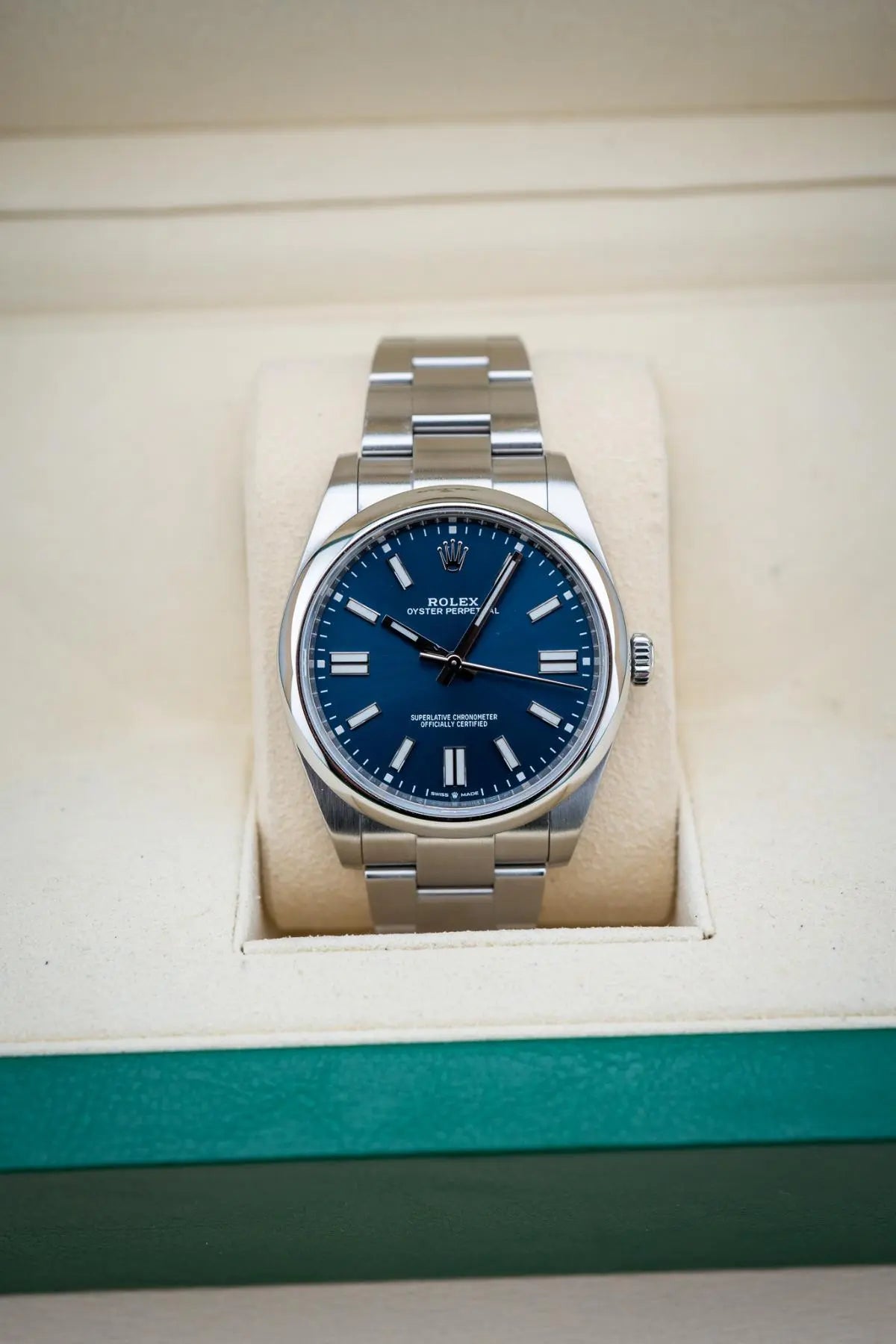 Rolex Oyster Perpetual 41 "OP41" Blue Dial - Impossible Watches