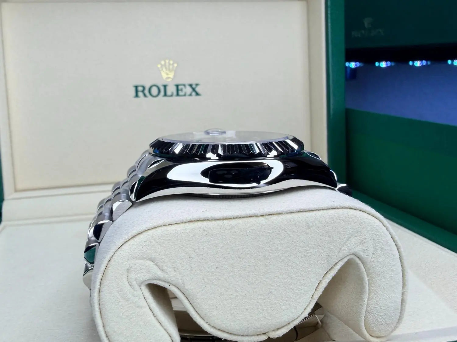 Rolex Sky-Dweller Blue Dial on Jubilee BNIB - Impossible Watches