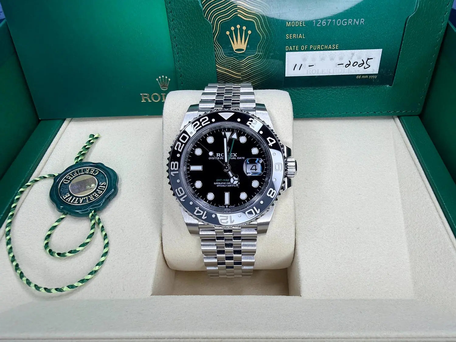 Rolex "Bruce Wayne" GMT-Master II on Jubilee - Impossible Watches