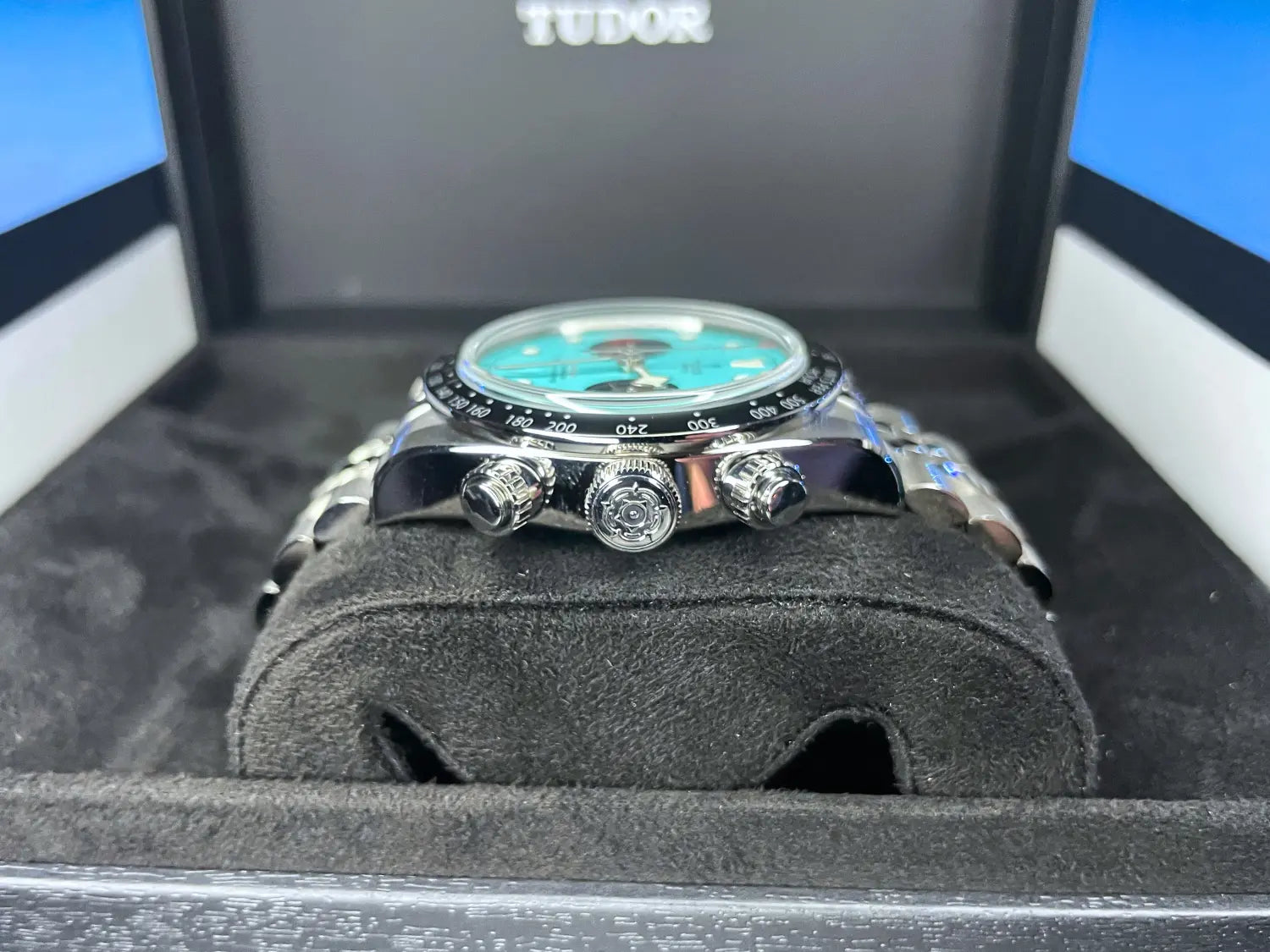 Tudor Black Bay Chrono Blue Flamingo Brand New July 2025 - Impossible Watches