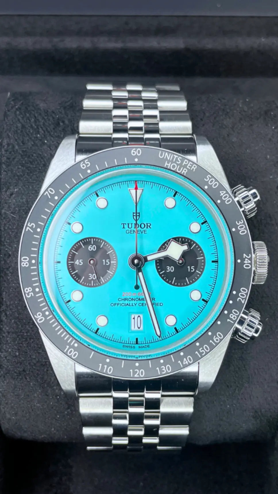 Tudor Black Bay Chrono Blue Flamingo Brand New July 2025 - Impossible Watches