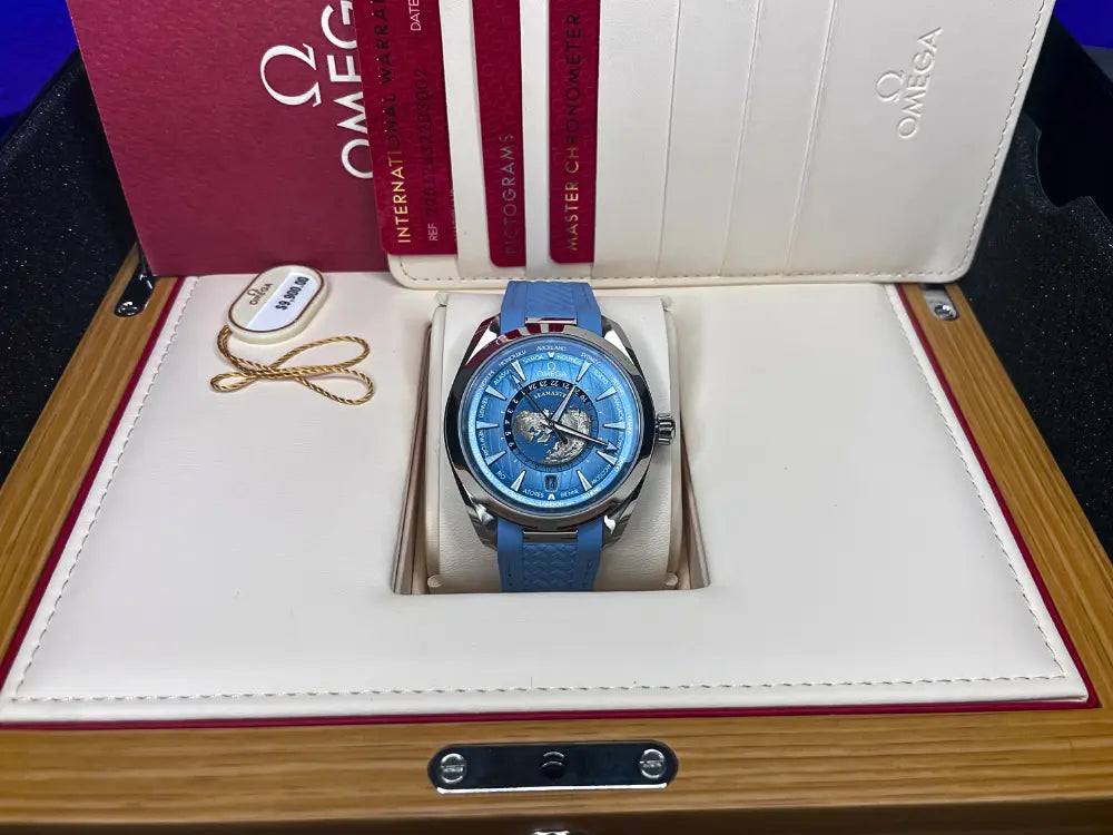 Omega 75th Anniversary Seamaster Aqua Terra Worldtimer BNIB 2024 - Impossible Watches