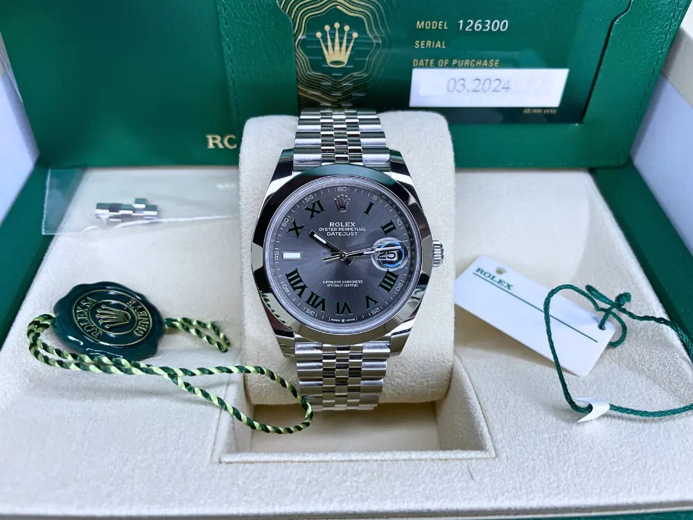 Rolex Datejust Wimbeldon 41mm <br>BNIB 2024</br> - Impossible Watches - For Sale