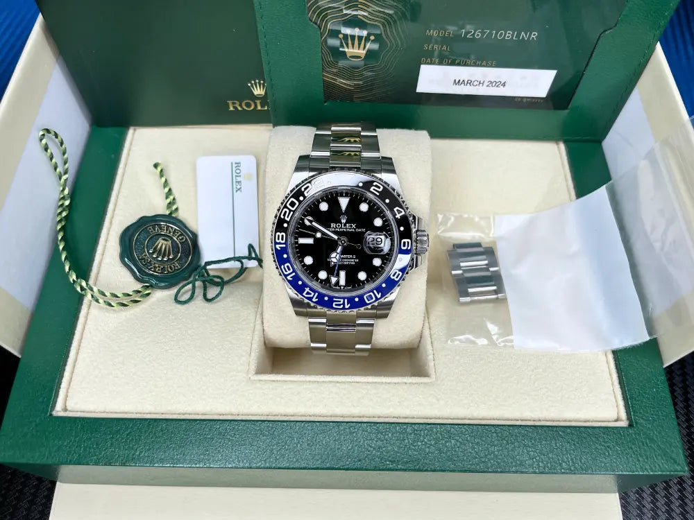 Rolex GMT Master-II "Batman" 40mm LNIB 2024 - Impossible Watches - For Sale