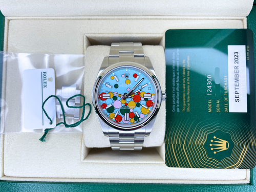Rolex 124300 OP41 Celebration Dial MINT 2023 Rolex - For Sale