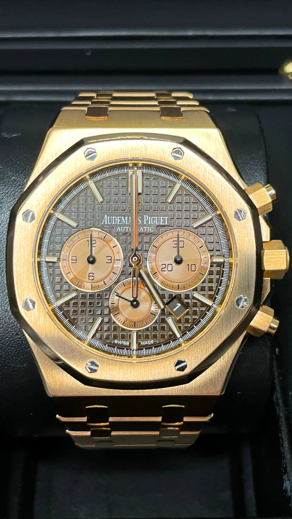 Audemars Piguet Royal Oak Chrono Rose Gold - Impossible Watches - For Sale