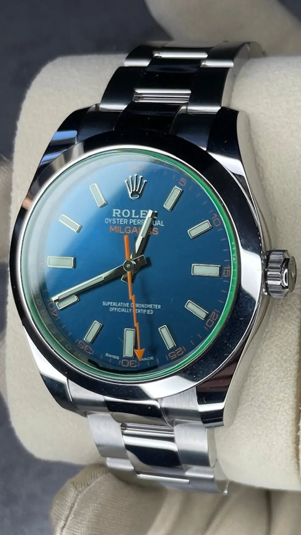 Impossible Watches - Rolex Milgauss 116400GV Z-Blue Impossible Watches - Rolex Milgauss 116400GV Z-Blue