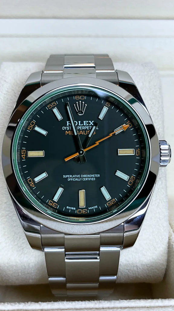 Rolex milgauss outlet black dial