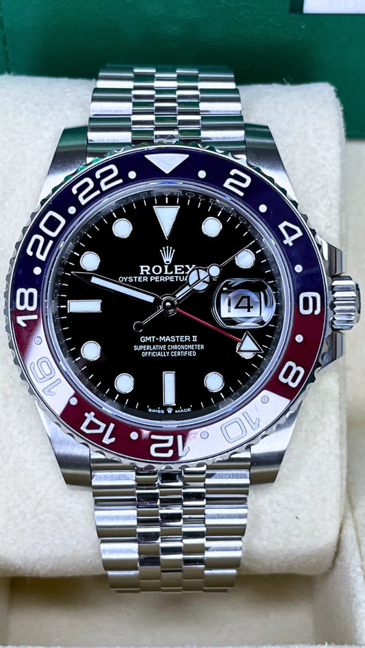 ROLEX GMT MASTER-II Pepsi 40mm on Jubilee - Impossible Watches