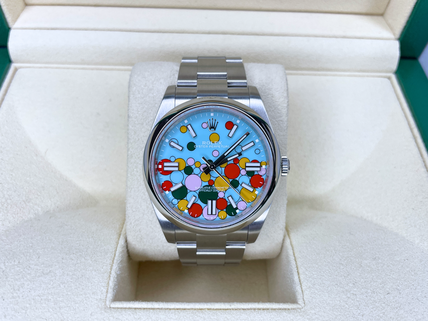Rolex 124300 OP41 Celebration Dial MINT 2023 Rolex - For Sale
