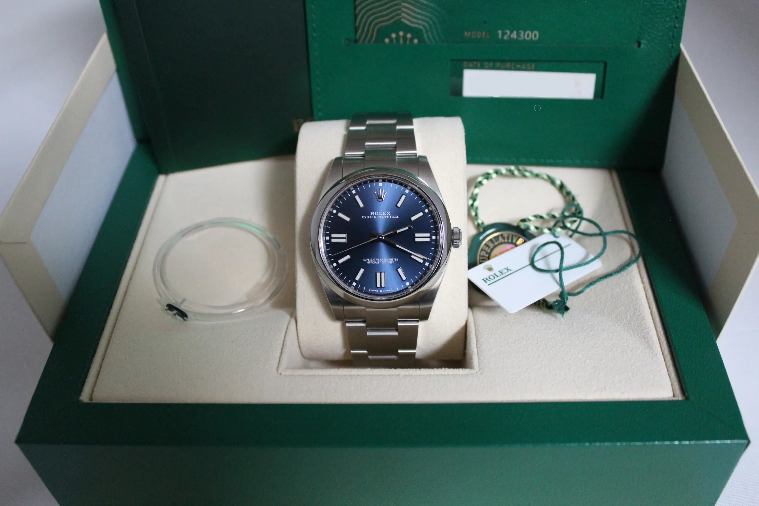 Rolex Oyster Perpetual 41mm Blue Dial - Impossible Watches - For Sale