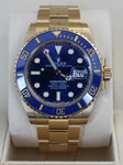 18k Yellow Gold Rolex Submariner "Bluesy" Date 41mm www.impossible-watches.com Impossible Watches FACE