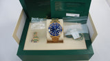18k Yellow Gold Rolex Submariner "Bluesy" Date 41mm www.impossible-watches.com Impossible Watches FS